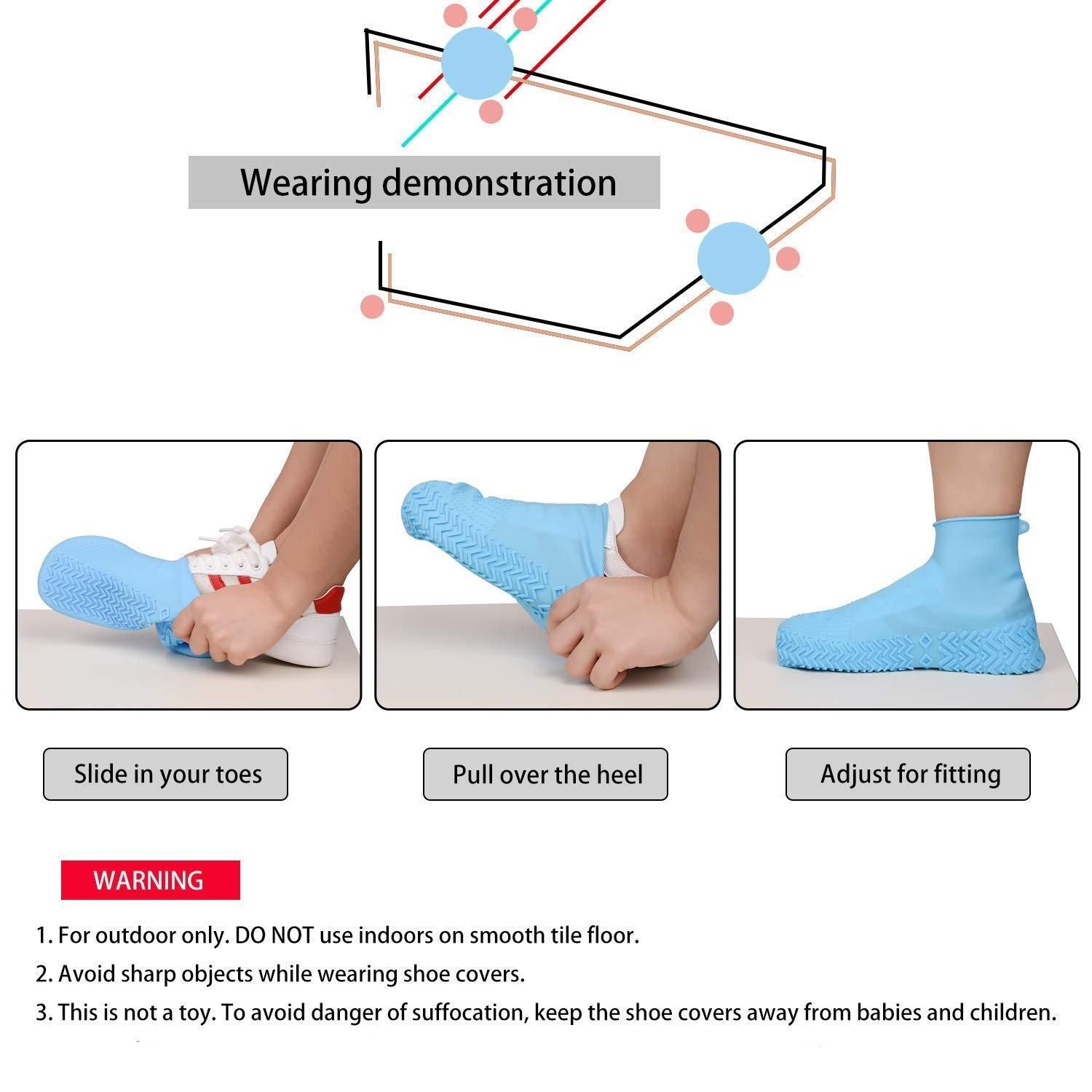 Waterproof Silicone Shoe Covers !