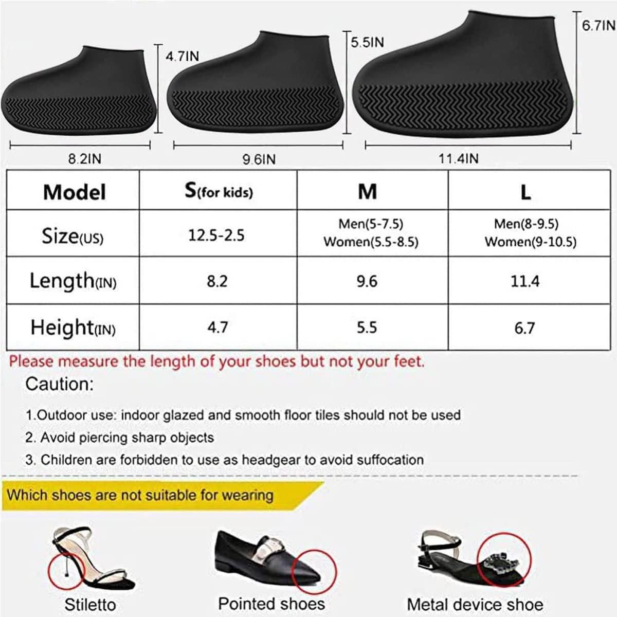 Waterproof Silicone Shoe Covers !